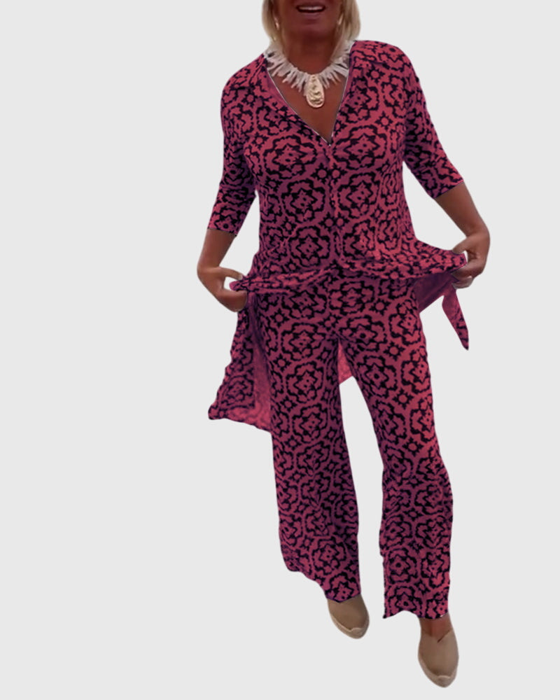 Sanne | Elegant Vintage Two-Piece Set