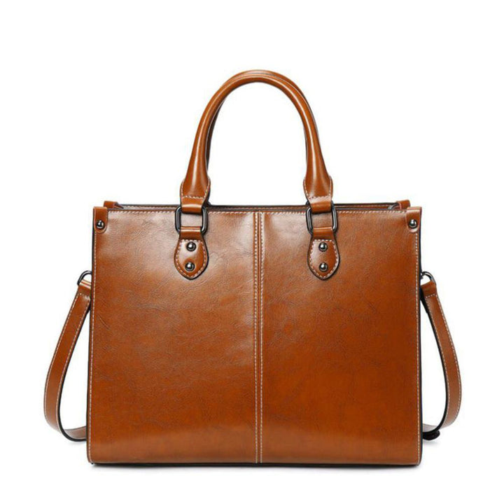 Elegant Tote - Classic and Functional Cognac