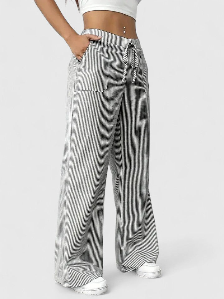 Audra | Stylish Trousers Gray