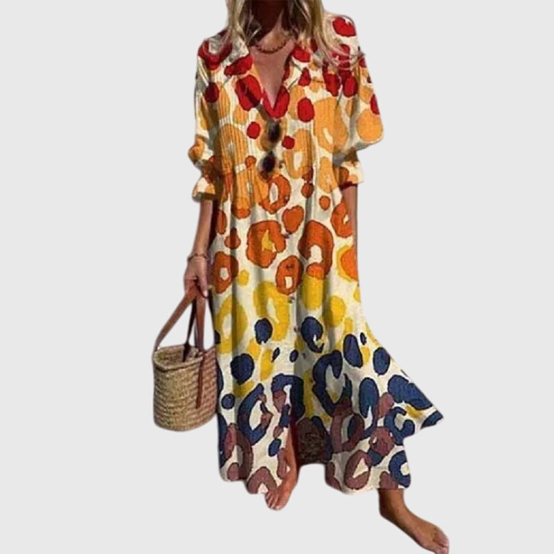 Maxie | Elegant Bohemian Dress Yellow