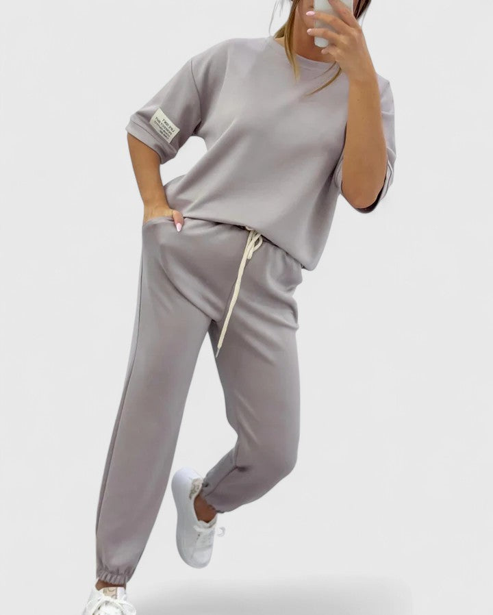 Felicia | Comfortable Two-Piece Set Gray