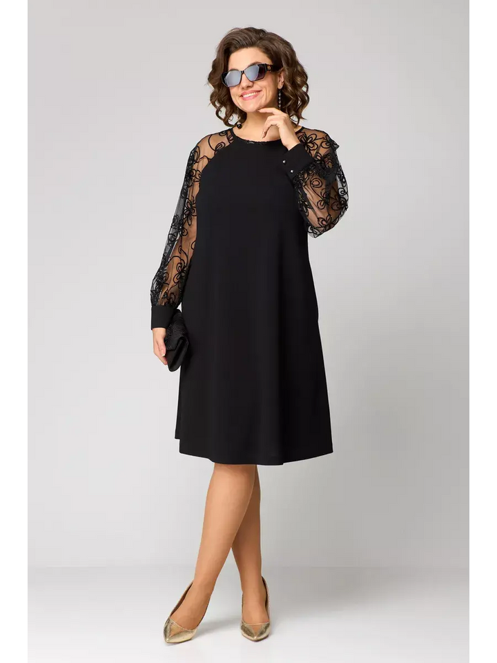 Chloe™ | Elegant Black Lace Dress