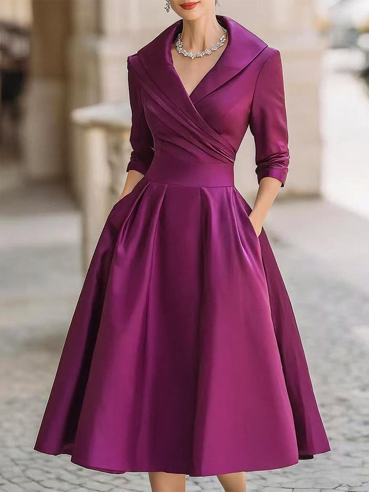 Lina | Holiday Elegance Dress Purple