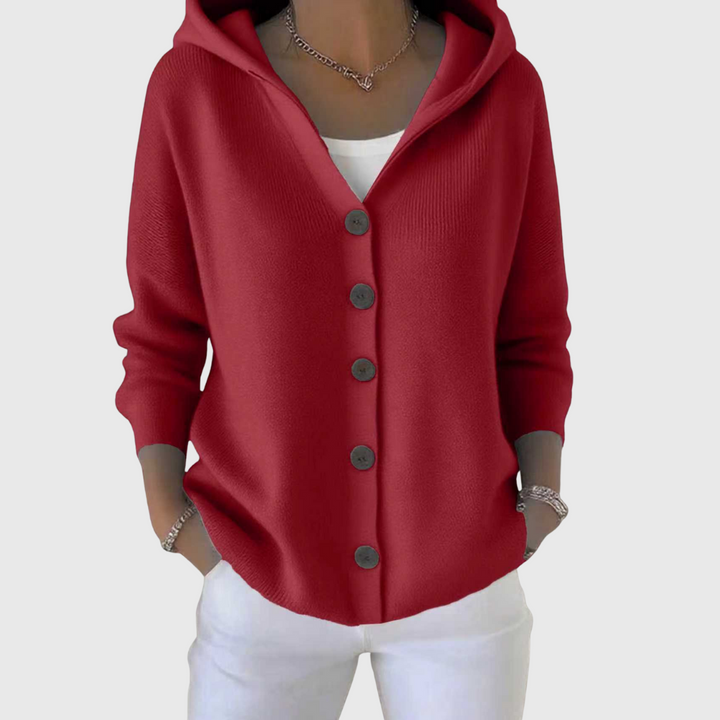 Jessica | Elegant Cardigan Red