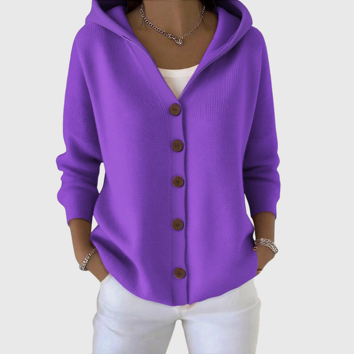 Jessica | Elegant Cardigan Purple