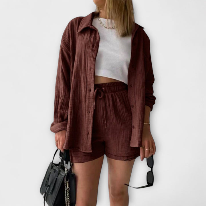 Bonnie | Elegant Top & Bottom Brown