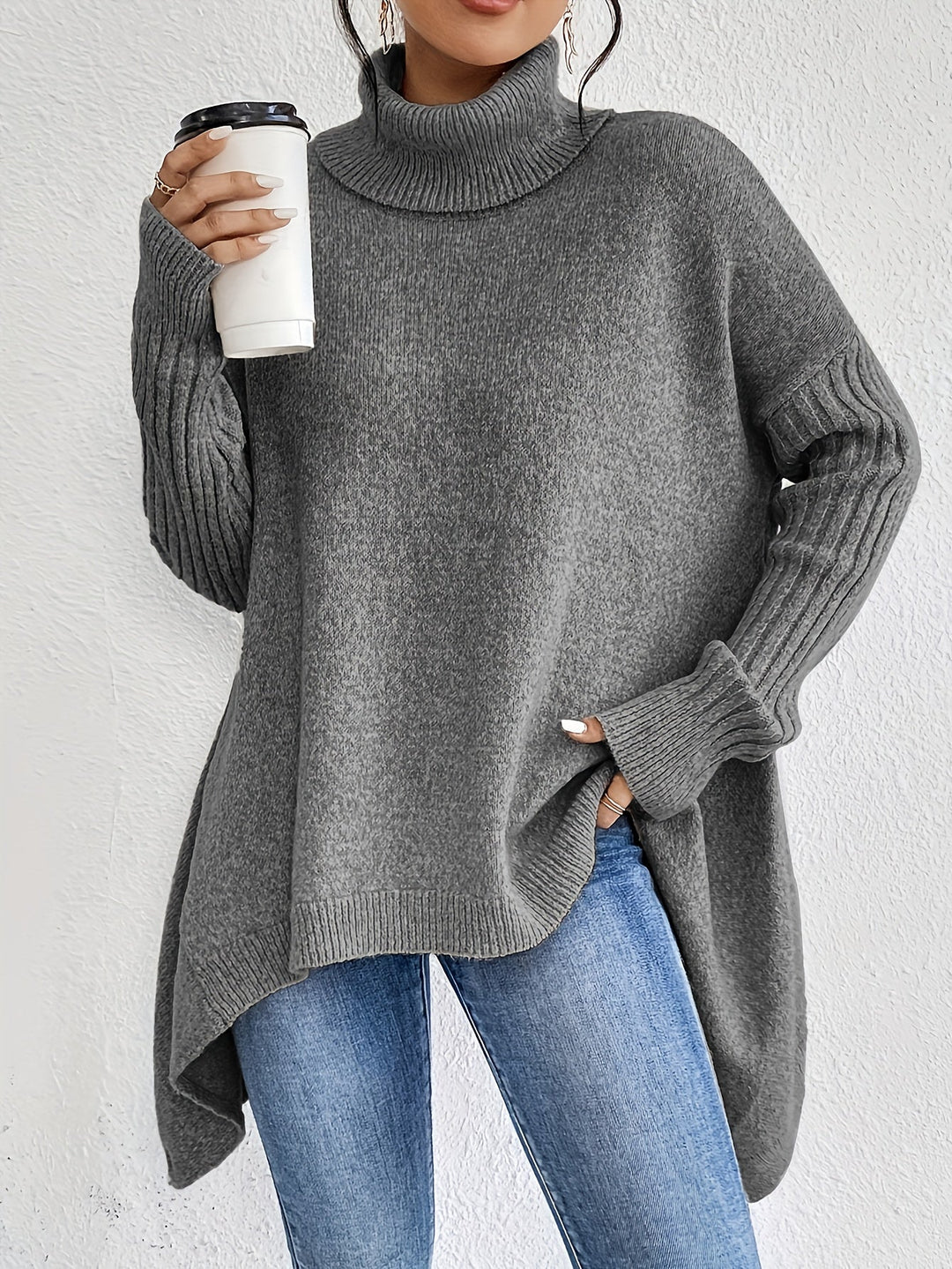 Audrey | Cozy Sweater Grey