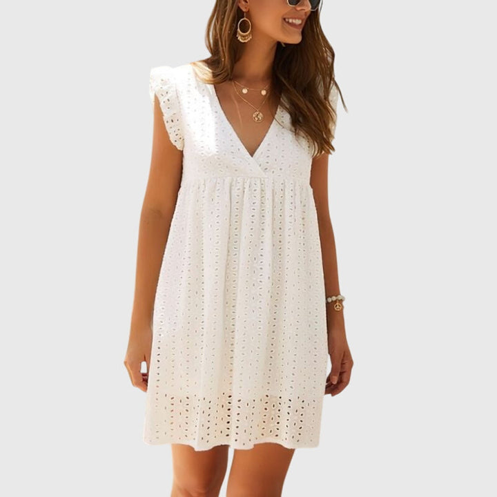 Dora | 2 in 1 Summer Dress White