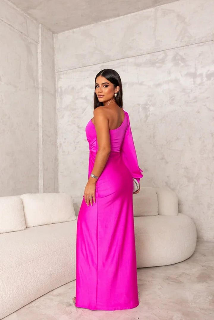 Lillian™ | One-Shoulder Evening Maxi Dress