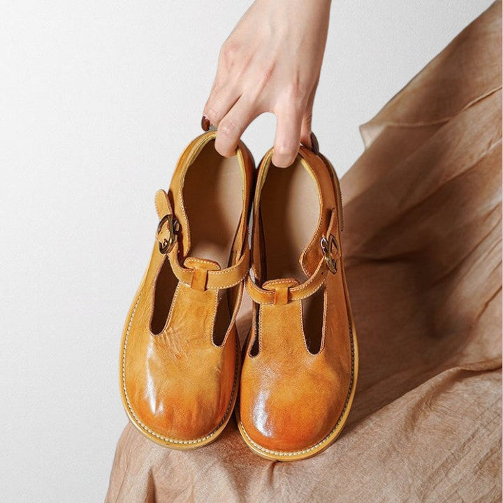 Olivia - Premium Mary Janes Yellow