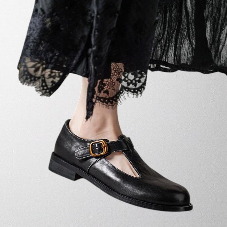 Olivia - Premium Mary Janes Black