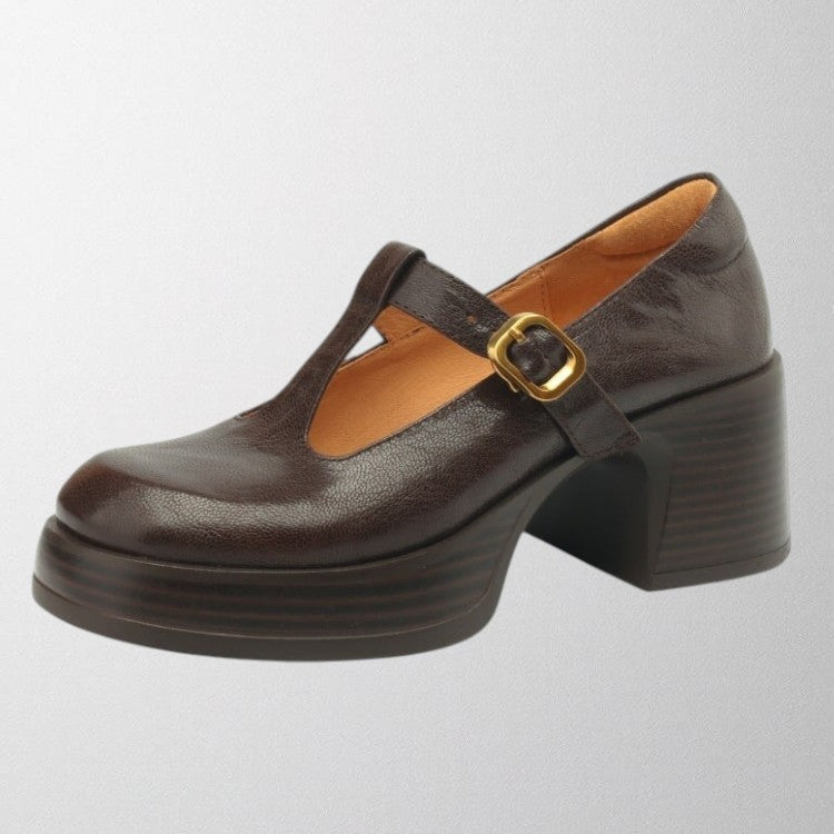 Olivia - Mary Janes Shoes Brown