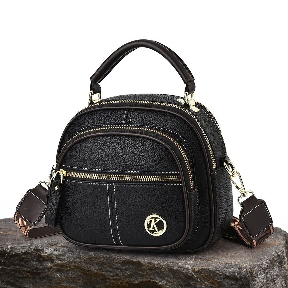 Molly’s Timeless Sophistication | Stylish Bag with Shoulder Strap Black