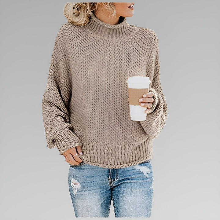 Anna | Classic Cozy Knit Sweater Beige
