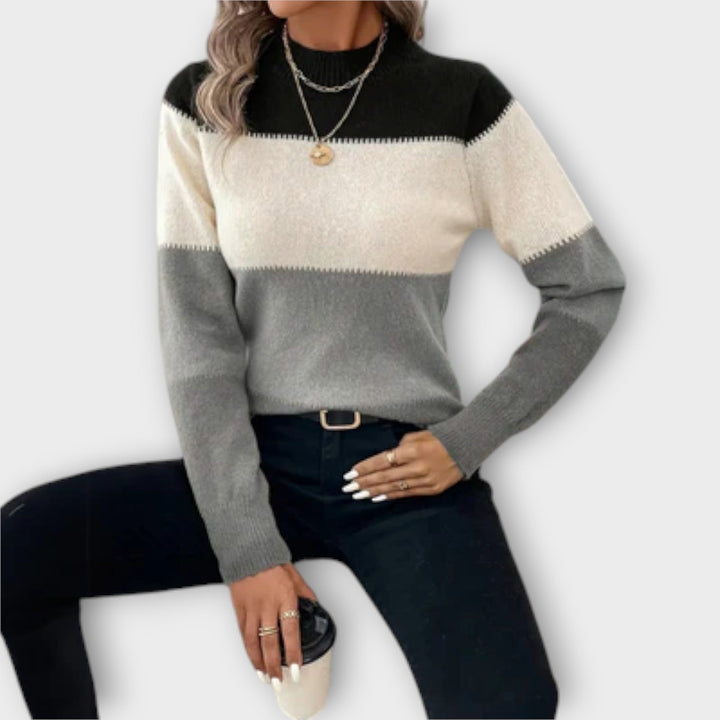 Elina | Casual & Elegant Sweater Grey