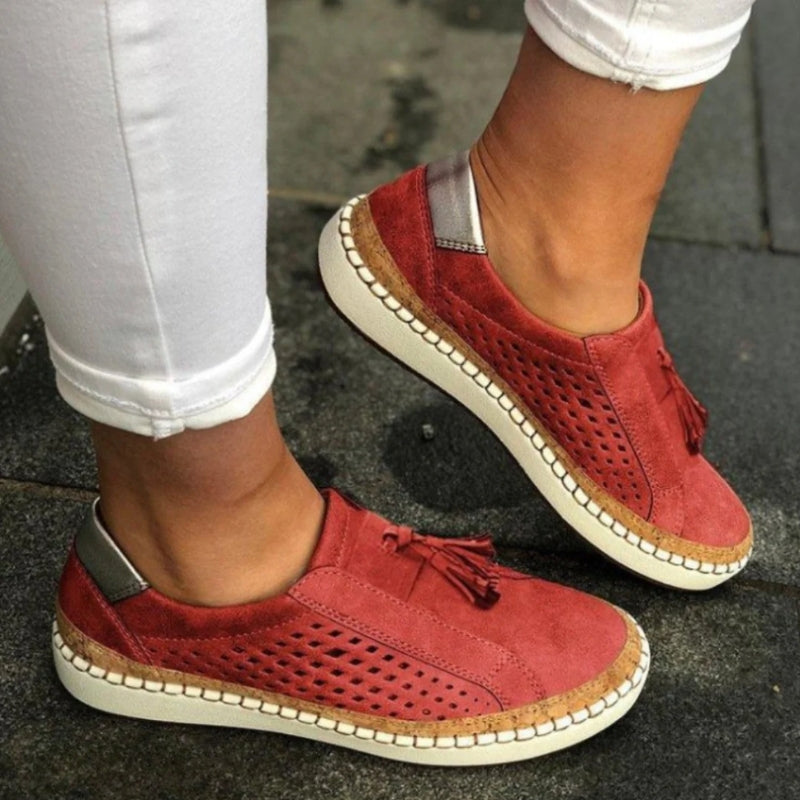 Jessica | Orthoflex Slip-Ons Red