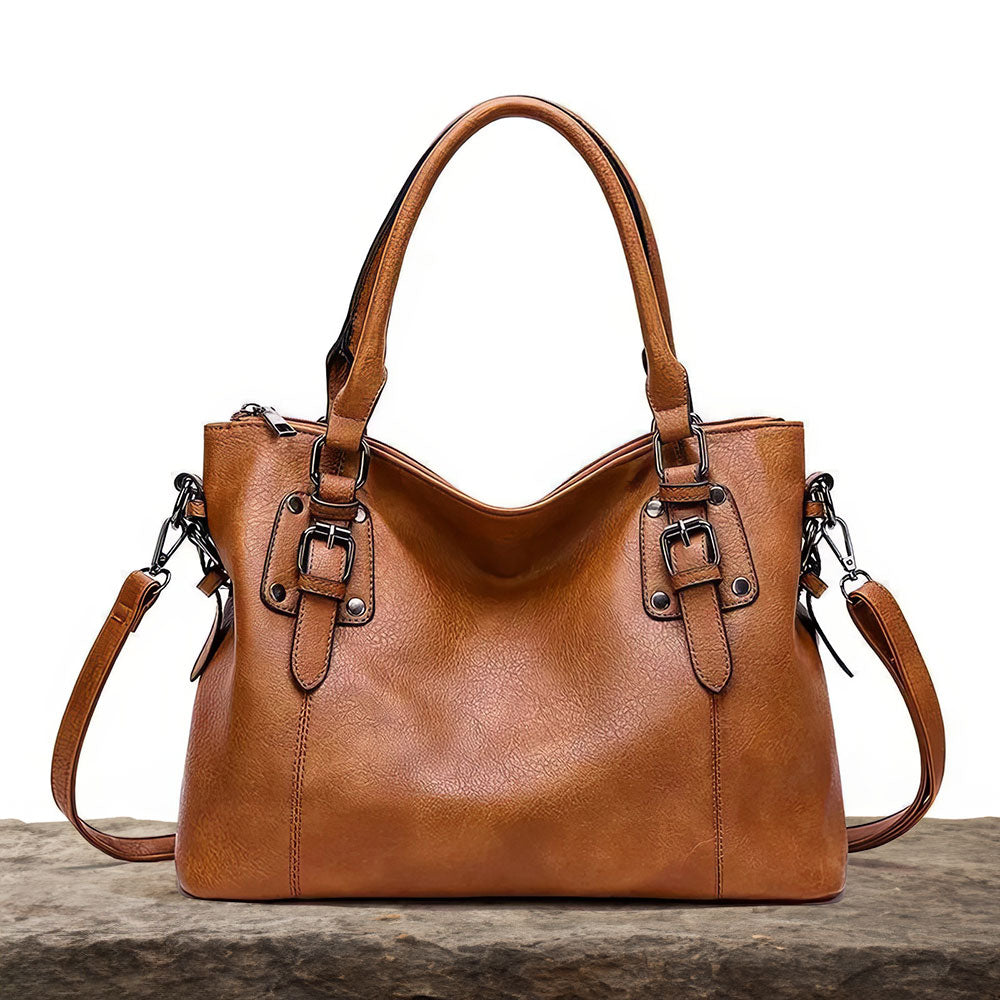 Sienna’s Graceful Allure | Elegant Shoulder Bag Brown