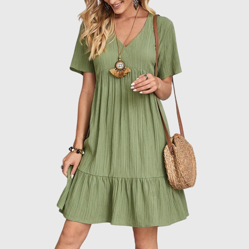 Eileen | Elegant Flattering Dress Green