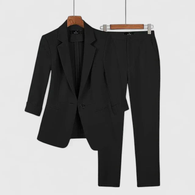 Camila | Sophisticated Blazer Set Black