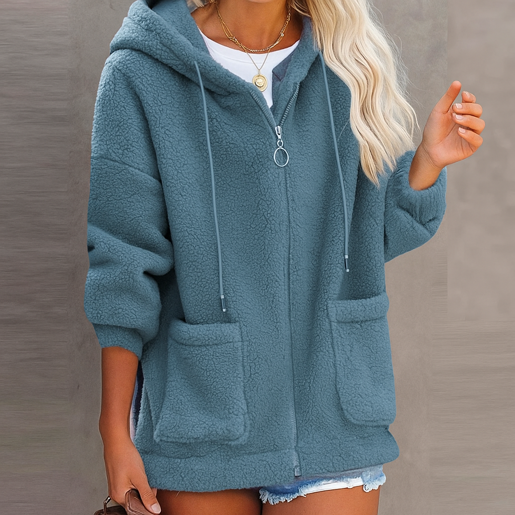 Carmen | Fleece Jacket Style and Warmth Blue