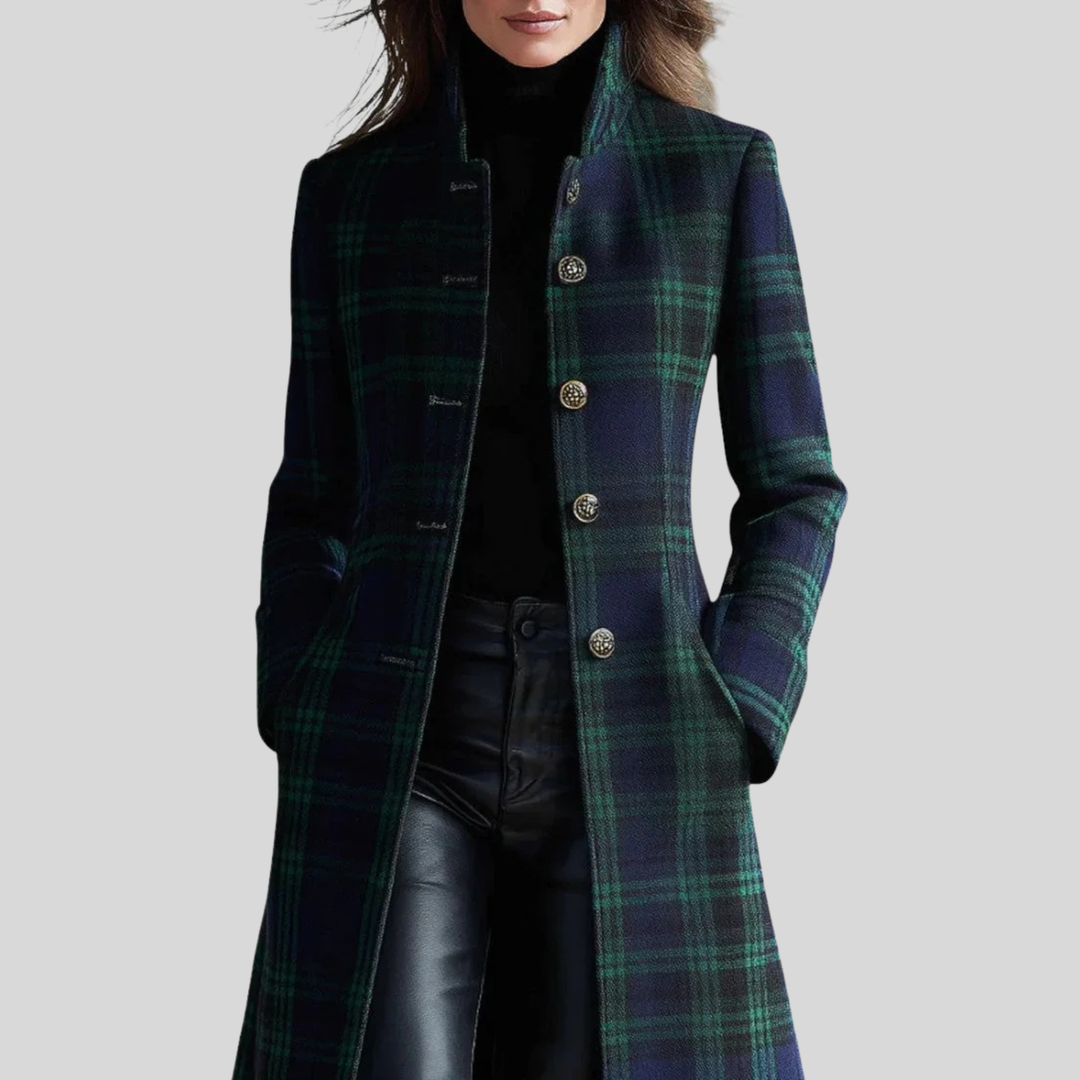 Rebecca| Timeless Plaid Elegant Coat