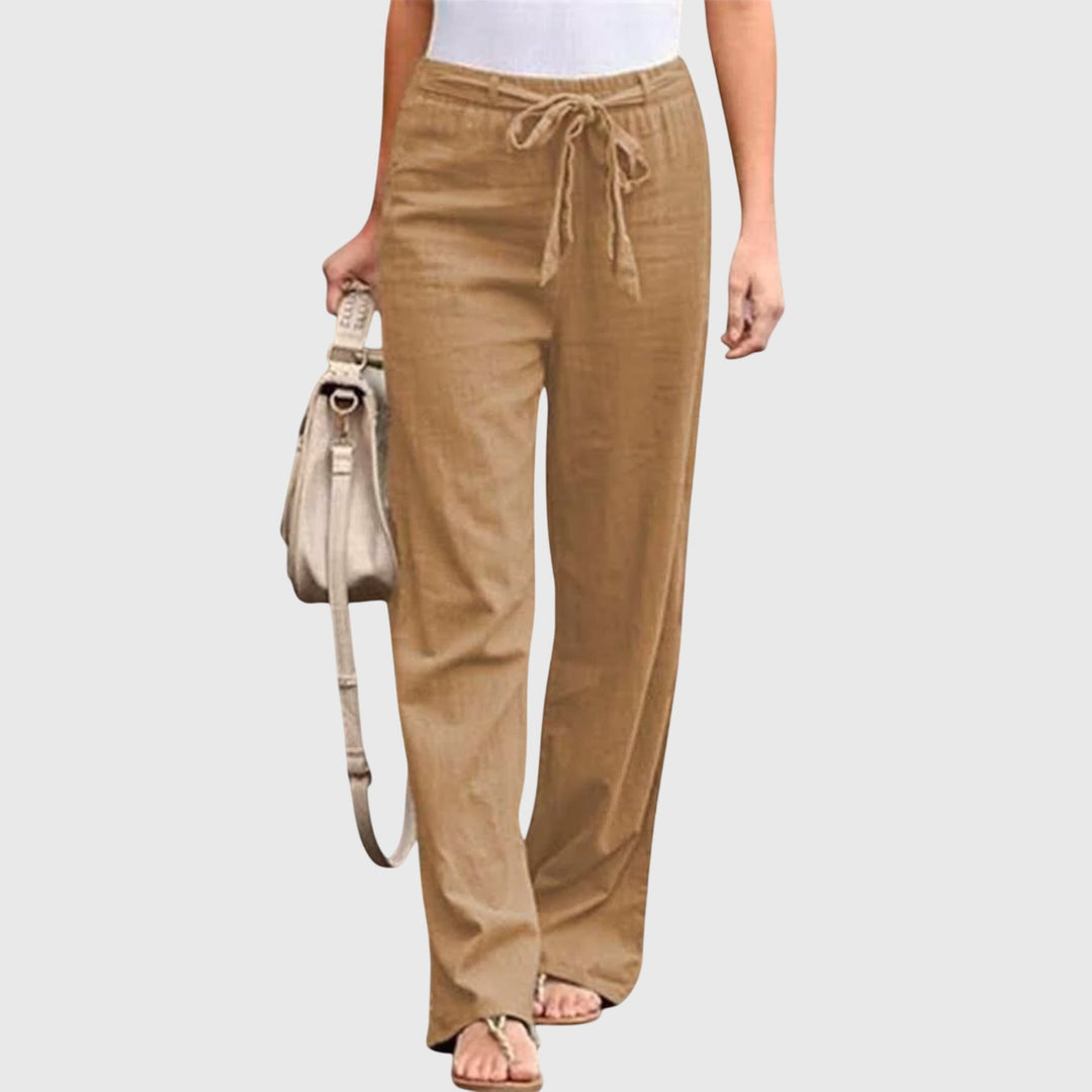 Susan | Lightweight Pants Light Brown
