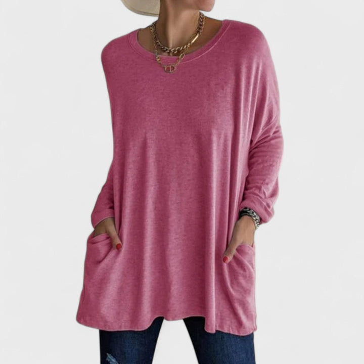 Susan | Comfortable shirt Dark Pink