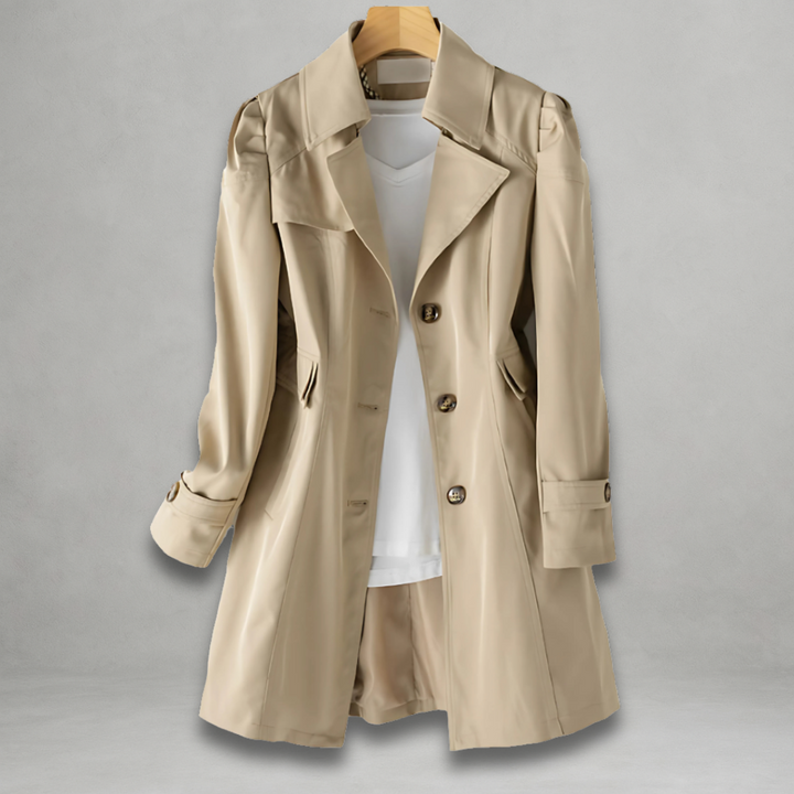 Jamie | Elegant Autumn Trench Coat Beige