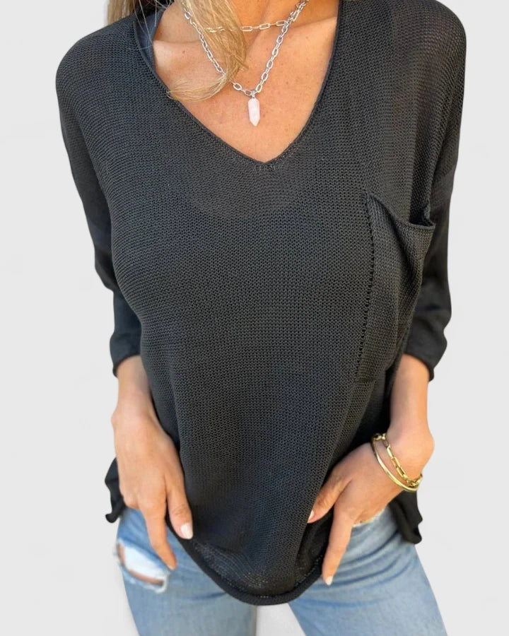 Roxanne | Cozy Top Black