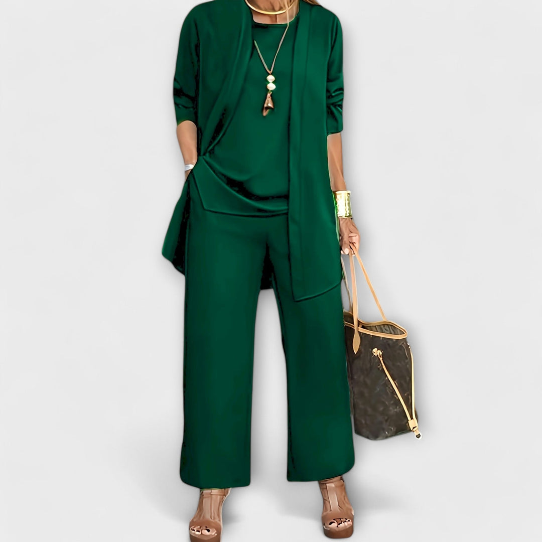 sanna | Elegant Three-Piece Set Green