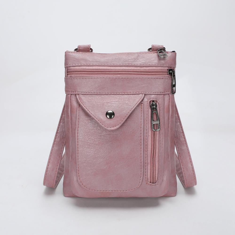 Clara Vintage Crossbody Bag Pink