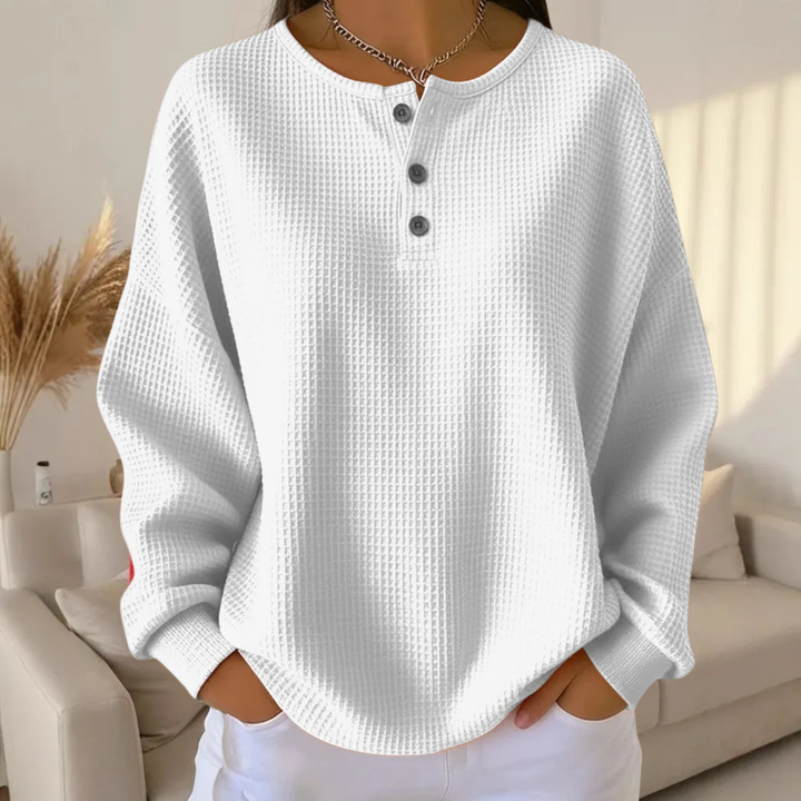 Anne | Cozy Waffle Knit White