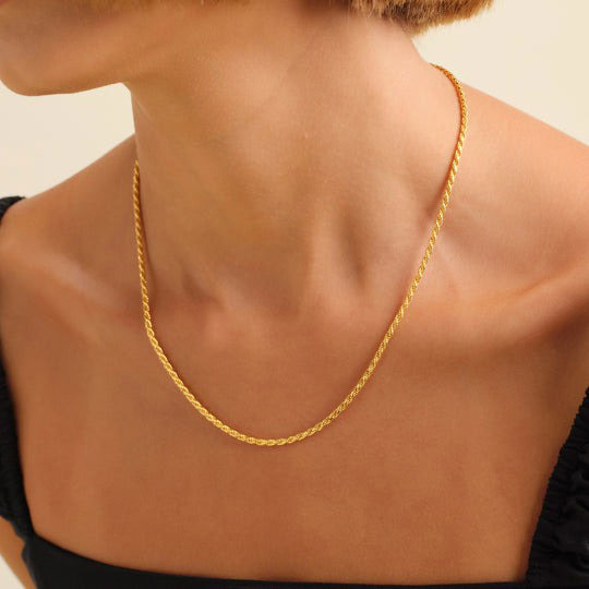 Sally | Rope Chain 18K Gold