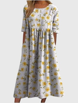 Marleen | Flattering Dress Light Yellow