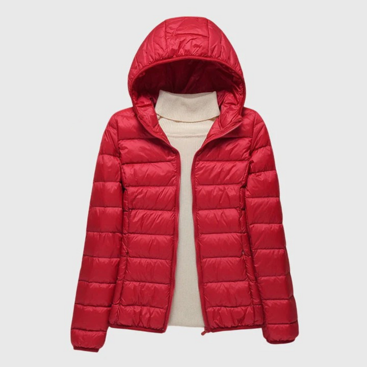 Janey | Ultra-Light Quilted Jacket Red