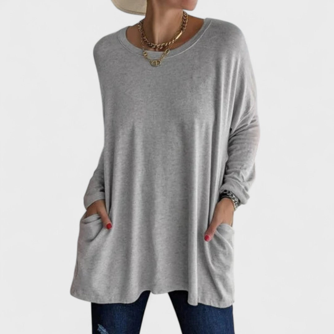 Susan | Comfortable shirt Gray