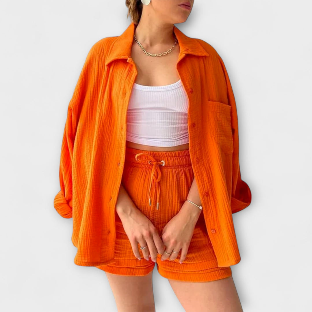 Bonnie | Elegant Top & Bottom Orange