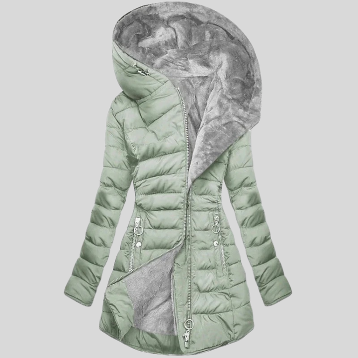 Vivian | Cozy Winter Coat Light Green