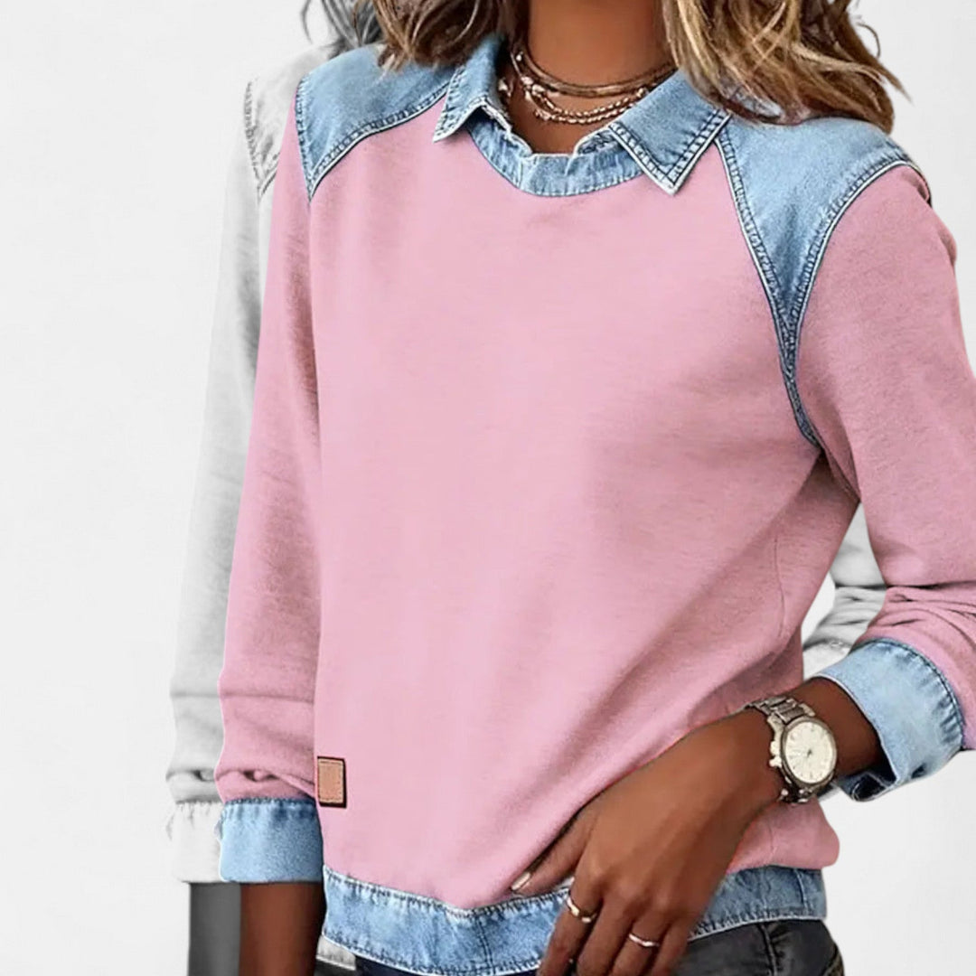 Trendy Long-Sleeve Blouse