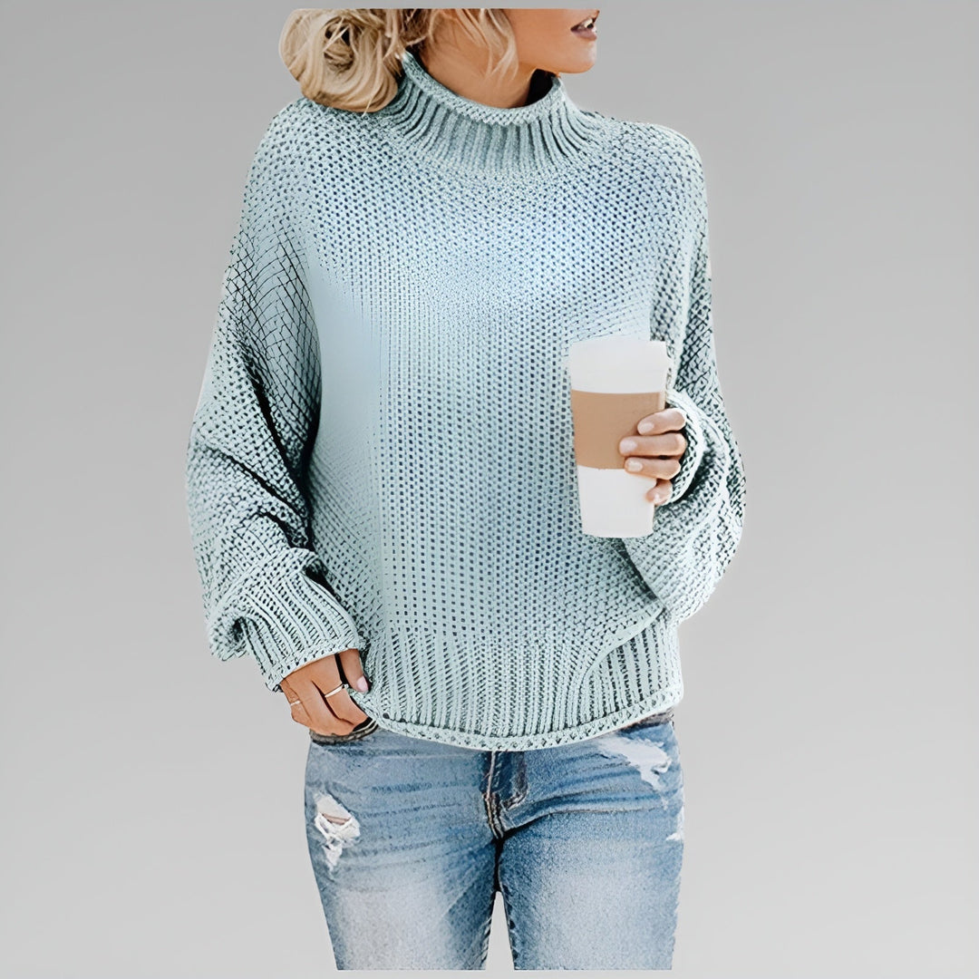 Anna | Classic Cozy Knit Sweater Baby Blue