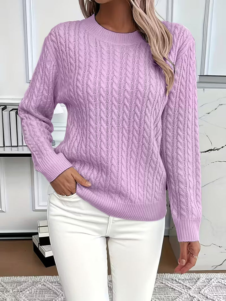 Ariana | Soft Knit Sweater Purple
