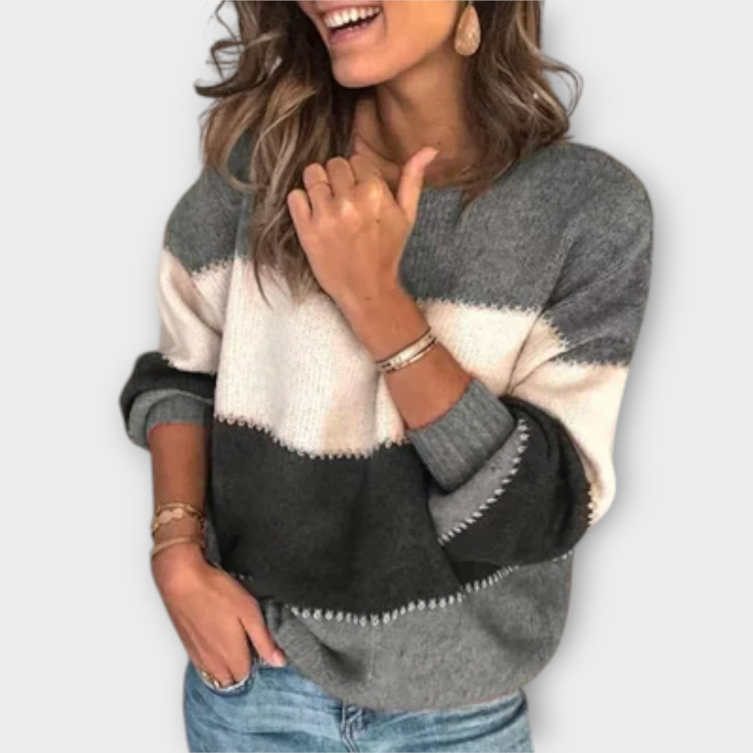 Elisa | Casual & Cosy Jumper Grey