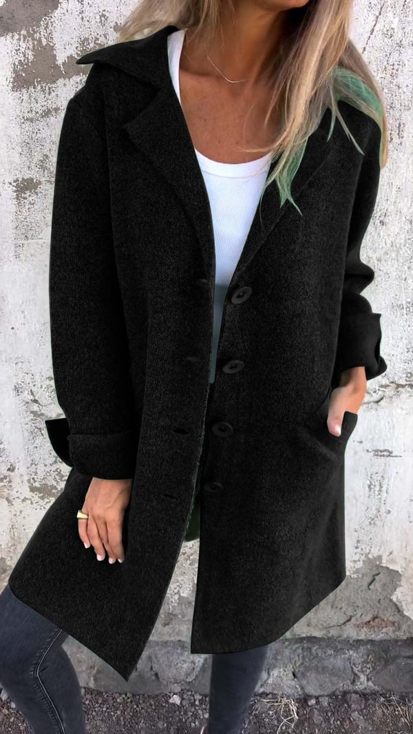 Merja | Casual Wool Jacket Black