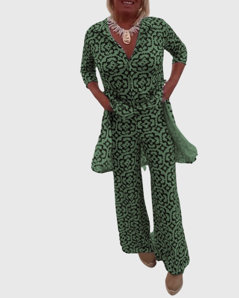 Sanne | Elegant Vintage Two-Piece Set