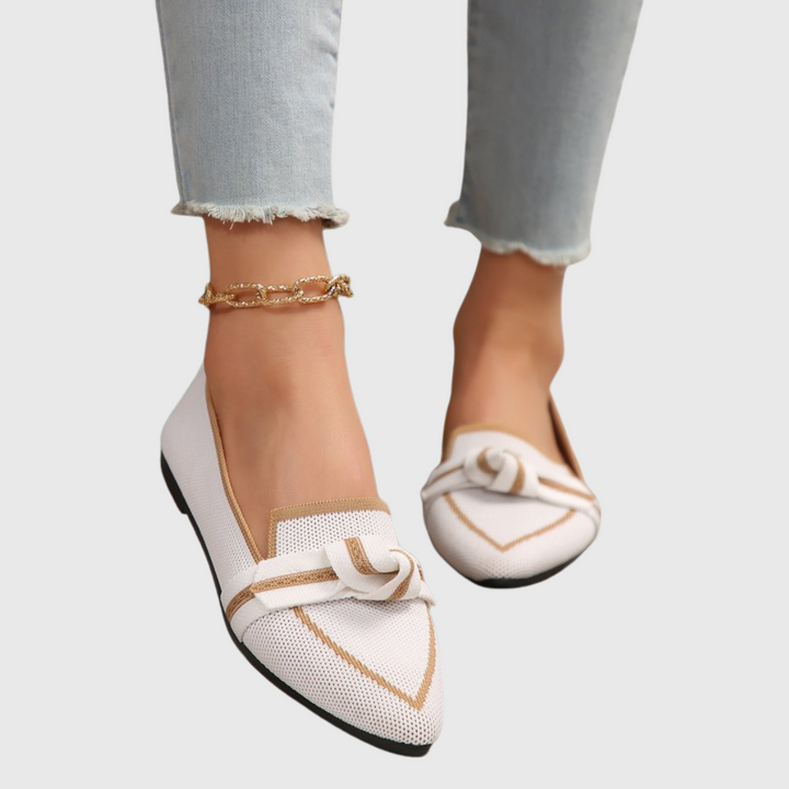 Mirella | Knotted Comfort Loafers White
