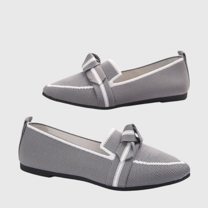 Mirella | Knotted Comfort Loafers Grey