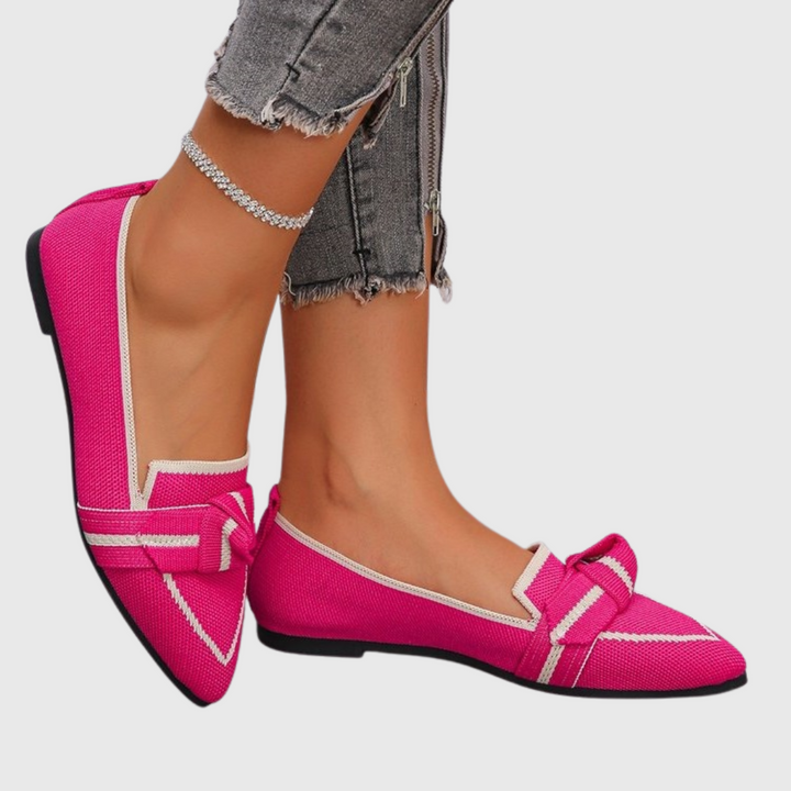 Mirella | Knotted Comfort Loafers Pink