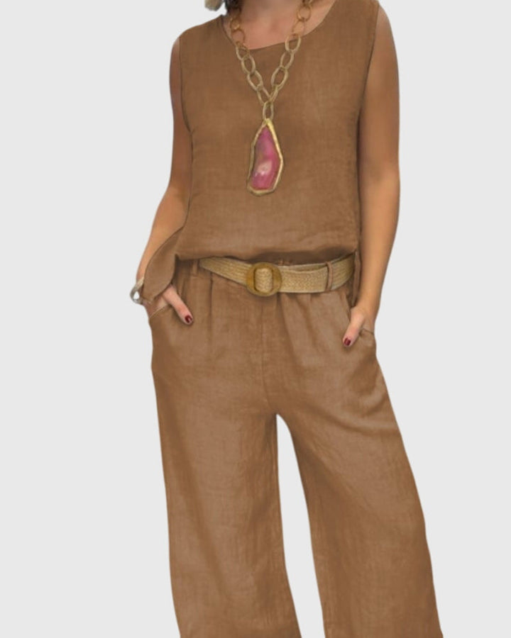 lilith | Bohemian Two-Piece Set Brown