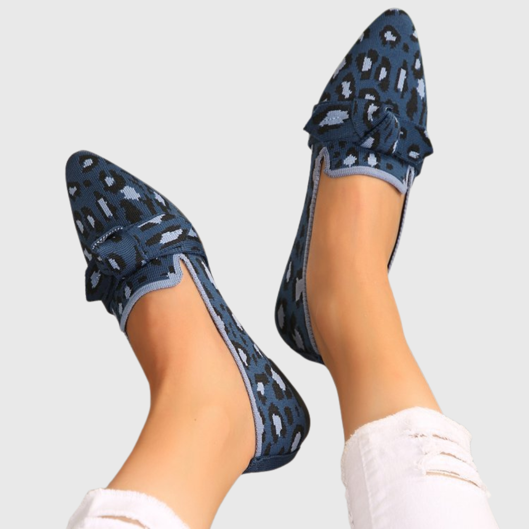 Marissa | Tiger Comfort Loafers Blue