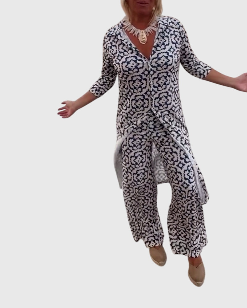 Sanne | Elegant Vintage Two-Piece Set